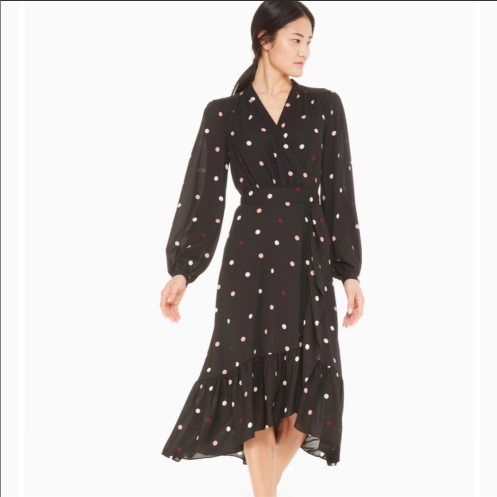 Kate Spade Bakery Dot wrap dress
